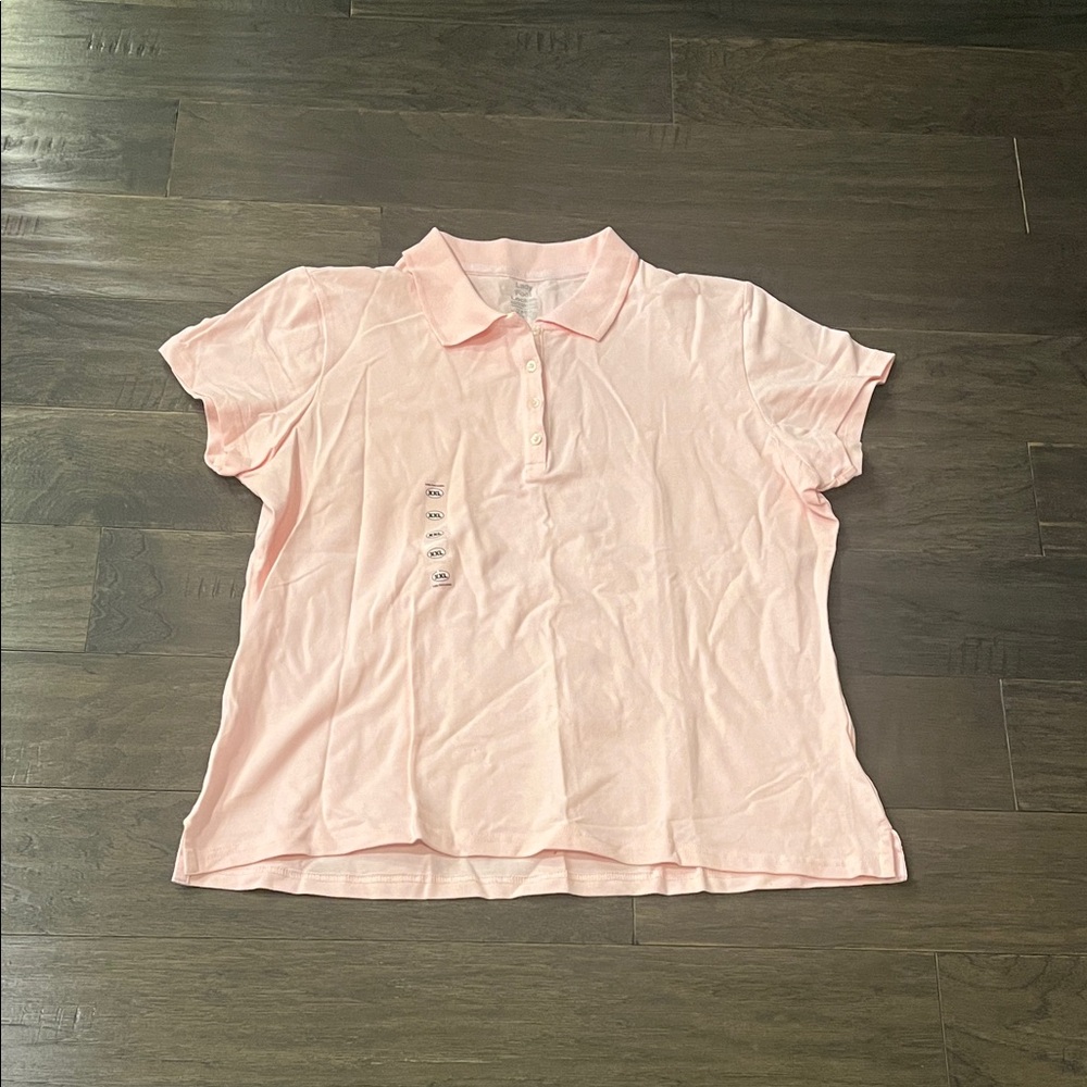 Lady Foot Locker Pique Polo Shirt pink new Women’s Size XXL